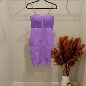 Lavender Bandage dress